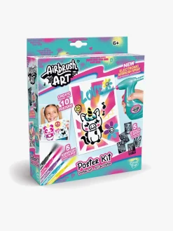Kreativt Legetøj-AirbrushPlush AIRBRUSH PLUSH Mini Poster Kreasæt