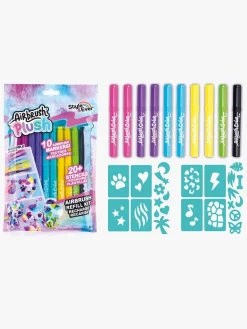 Kreativt Legetøj-AirbrushPlush Airbrush Plush Refillsæt 10 Stk.