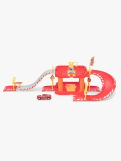 Legetøjsbiler & -Fartøjer-AlexGarage1 Alex's Garage Brandstation Med 1 Bil Rød