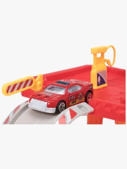 Legetøjsbiler & -Fartøjer-AlexGarage1 Alex's Garage Brandstation Med 1 Bil Rød