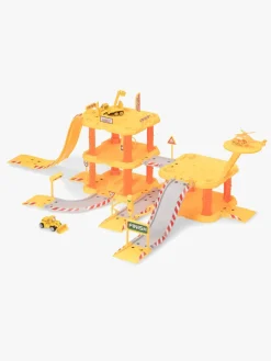 Legetøjsbiler & -Fartøjer-AlexGarage1 Alex's Garage Byggeplads Med 3 Tilbehør Gul