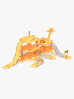 Legetøjsbiler & -Fartøjer-AlexGarage1 Alex's Garage Byggeplads Med 3 Tilbehør Gul