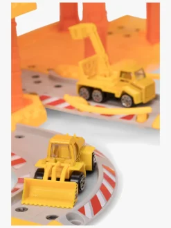 Legetøjsbiler & -Fartøjer-AlexGarage1 Alex's Garage Byggeplads Med 3 Tilbehør Gul