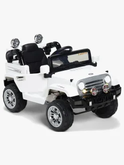 Elbiler & -Køretøjer-AlexGarage1 Alex's Garage Elbil Jeep, Hvid Sort