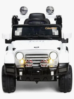 Elbiler & -Køretøjer-AlexGarage1 Alex's Garage Elbil Jeep, Hvid Sort