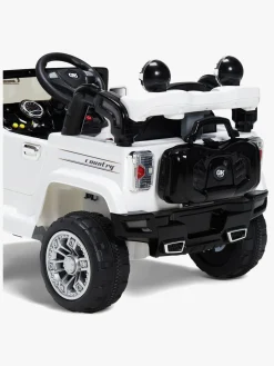 Elbiler & -Køretøjer-AlexGarage1 Alex's Garage Elbil Jeep, Hvid Sort
