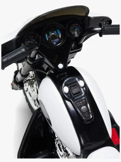 Elbiler & -Køretøjer-AlexGarage1 Alex's Garage Elmotorcykel Lille, Hvid/Sort