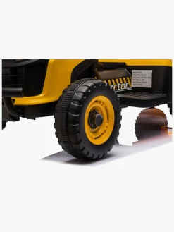 Elbiler & -Køretøjer-AlexGarage1 Alex's Garage Eltraktor med Trailer, Gul