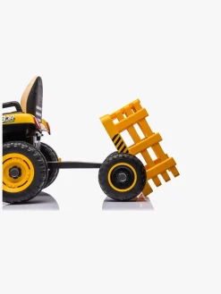 Elbiler & -Køretøjer-AlexGarage1 Alex's Garage Eltraktor med Trailer, Gul