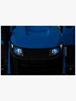 Elbiler & -Køretøjer-AlexGarage1 Alex's Garage Eltraktor med Trailer, Blå Blå/Orange