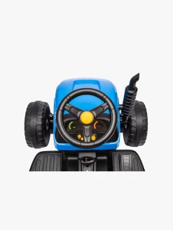 Elbiler & -Køretøjer-AlexGarage1 Alex's Garage Eltraktor med Trailer, Blå Blå/Orange