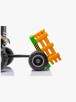 Elbiler & -Køretøjer-AlexGarage1 Alex's Garage Eltraktor med Trailer, Grøn Grøn