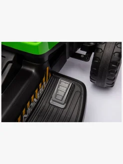 Elbiler & -Køretøjer-AlexGarage1 Alex's Garage Eltraktor med Trailer, Grøn Grøn