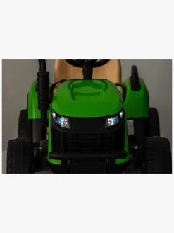 Elbiler & -Køretøjer-AlexGarage1 Alex's Garage Eltraktor med Trailer, Grøn Grøn