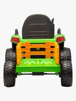 Elbiler & -Køretøjer-AlexGarage1 Alex's Garage Eltraktor med Trailer, Grøn Grøn