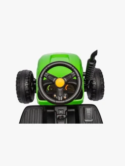 Elbiler & -Køretøjer-AlexGarage1 Alex's Garage Eltraktor med Trailer, Grøn Grøn