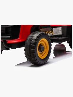 Elbiler & -Køretøjer-AlexGarage1 Alex's Garage Eltraktor med Trailer, Rød Rød