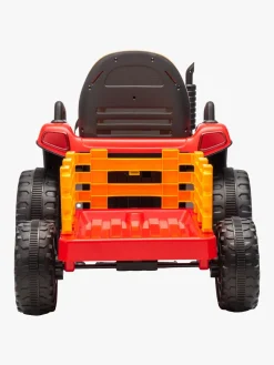 Elbiler & -Køretøjer-AlexGarage1 Alex's Garage Eltraktor med Trailer, Rød Rød