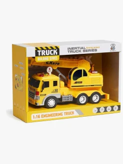 Legetøjsbiler & -Fartøjer-AlexGarage1 Alex's Garage Friction Engineering Lastbil med Lys & Lyd