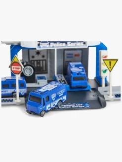 Legetøjsbiler & -Fartøjer-AlexGarage1 Alex's Garage Parkeringshussæt Politistation