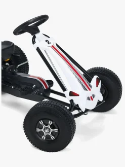 Pedal- & Gåbiler-AlexGarage1 Alex's Garage Pedalbil Go-kart, Hvid