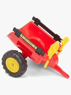 Pedal- & Gåbiler-AlexGarage1 Alex's Garage Pedaltraktor med Skovl, Rød