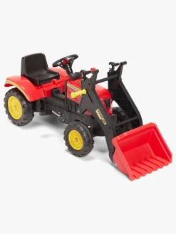 Pedal- & Gåbiler-AlexGarage1 Alex's Garage Pedaltraktor med Skovl, Rød