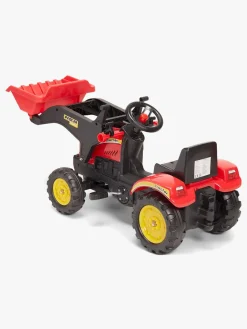 Pedal- & Gåbiler-AlexGarage1 Alex's Garage Pedaltraktor med Skovl, Rød