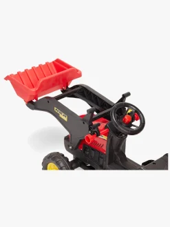 Pedal- & Gåbiler-AlexGarage1 Alex's Garage Pedaltraktor med Skovl, Rød