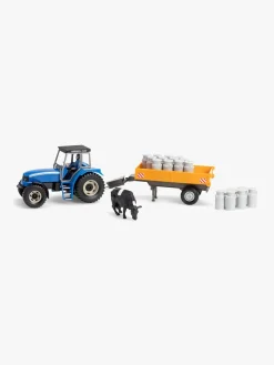 Legetøjsbiler & -Fartøjer-AlexGarage1 Alex's Garage Traktor Med Mælkevogn Flerfarvet