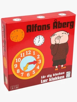 Spil & Puslespil-BarboToys Alfons Åberg Børnespil 20 Brikker Lær Klokken