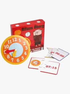 Spil & Puslespil-BarboToys Alfons Åberg Børnespil 20 Brikker Lær Klokken