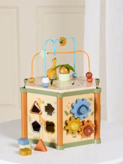 Babylegetøj-AliceFox Alice & Fox Aktivitetslegetøj Heksagon Safaridyr