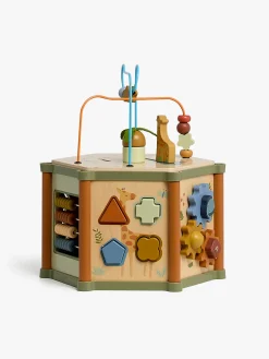 Babylegetøj-AliceFox Alice & Fox Aktivitetslegetøj Heksagon Safaridyr