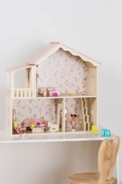 Legetøj Til Børn På 0-10 År|Dukker & Bamser-AliceFox Alice & Fox Dukkehus med Møbler