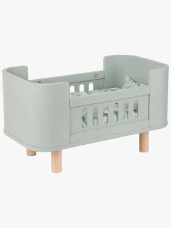 Dukker & Bamser-AliceFox Alice & Fox Dukkeseng inkl. Madras, Mintgrøn Grøn/Hvid