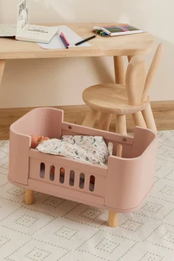 Dukker & Bamser-AliceFox Alice & Fox Dukkeseng inkl. Madras, Pink Lyserød/Hvid