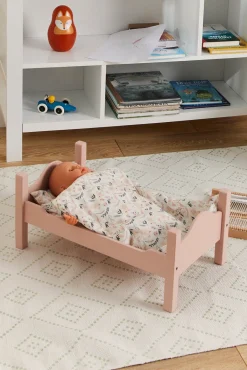 Dukker & Bamser-AliceFox Alice & Fox Dukkeseng, Pink Lyserød/Hvid