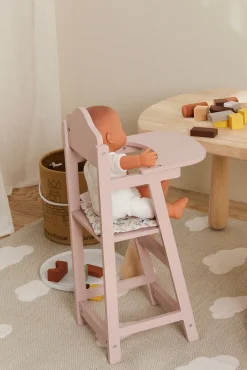 Dukker & Bamser-AliceFox Alice & Fox Dukkestol, Pink Lyserød/Hvid