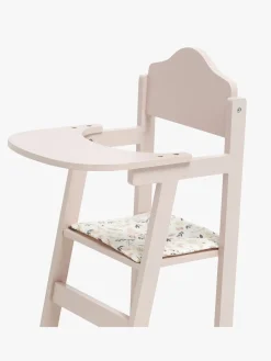 Dukker & Bamser-AliceFox Alice & Fox Dukkestol, Pink Lyserød/Hvid