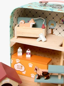 Dukker & Bamser-AliceFox Alice & Fox Kuffert Dukkehus, Blå Blå