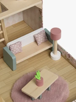 Dukker & Bamser-AliceFox Alice & Fox Kuffert Dukkehus, Pink Lyserød