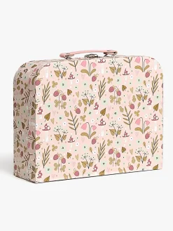 Dukker & Bamser-AliceFox Alice & Fox Kuffert Dukkehus, Lyserød/blå Lyserød