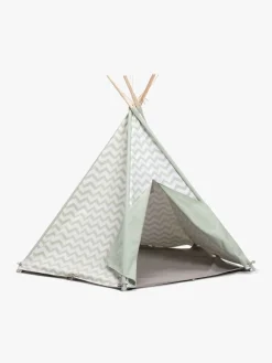 Legetelte & -Tunneler|Legetøj Til Børn På 0-10 År-AliceFox Alice & Fox Legetelt Tipi, Grøn/Hvid Grøn/Hvid