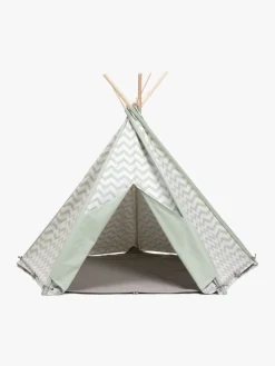 Legetelte & -Tunneler|Legetøj Til Børn På 0-10 År-AliceFox Alice & Fox Legetelt Tipi, Grøn/Hvid Grøn/Hvid