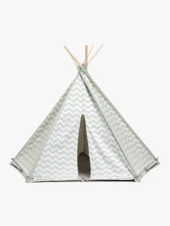 Legetelte & -Tunneler|Legetøj Til Børn På 0-10 År-AliceFox Alice & Fox Legetelt Tipi, Grøn/Hvid Grøn/Hvid