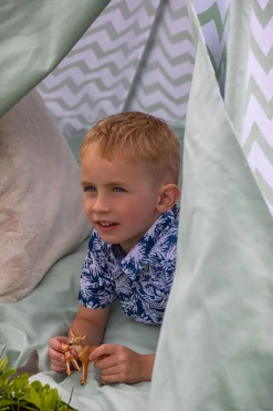 Legetelte & -Tunneler|Legetøj Til Børn På 0-10 År-AliceFox Alice & Fox Legetelt Tipi, Grøn/Hvid Grøn/Hvid