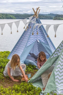 Legetelte & -Tunneler|Legetøj Til Børn På 0-10 År-AliceFox Alice & Fox Legetelt Tipi, Grøn/Hvid Grøn/Hvid