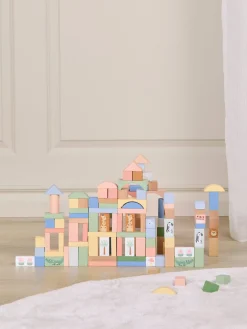 Babylegetøj-AliceFox Alice & Fox Træklodser Safaridyr 120 Stk.