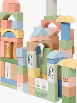 Babylegetøj-AliceFox Alice & Fox Træklodser Safaridyr 120 Stk.